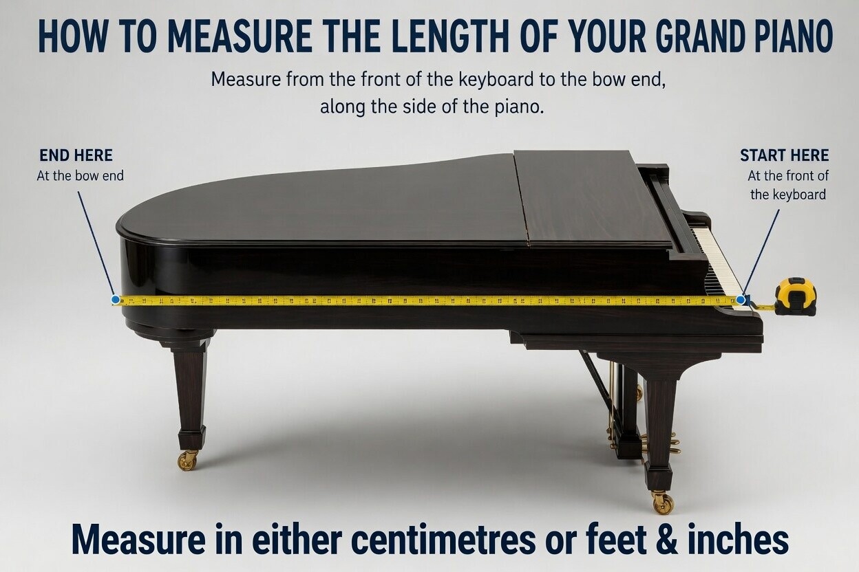 How to measure your grand piano